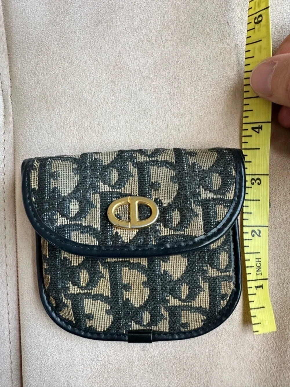 💙 Christian Dior Vintage Trotter Coin Pouch - Authentic